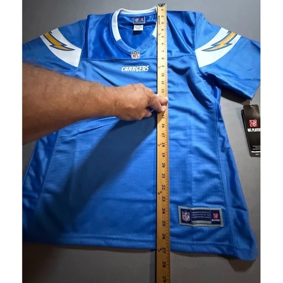 San Diego Chargers NFL Pro Line Jersey Womens Medium Blue Blank Short Sleeve. - Picture 11 of 12